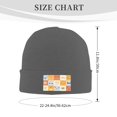 thumbnail image 3 of LNWH Knitted Acrylic Hat, Cute Animal Plaid Art Pattern Winter Beanie Hat for Cold Weather, Deep Heather, 3 of 8