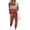 Caramel, variant on PRETTYGARDEN Womens 2 Piece Sets Long Sleeve Tops High Waisted Sweatpants Lounge Set Fall Fashion Travel Outfits