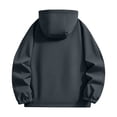 thumbnail image 6 of Stamzod Mens Rain Jackets Waterproof with Hood Outdoor Hiking Windbreaker Jacket Lightweight Rain Coats for Men Dark Gray-3 XXXL, 6 of 6