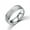 Silver, variant on Stainless Steel Frosted Pearl Sand Couple Rings, Korean Style Geometric Rings for Women and Men, Individually Packed