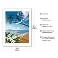 thumbnail image 2 of Distant Shores - Aloha - Hawaiian Island Paradise Ocean View - From an Original Color Painting by Scott Westmoreland - Fine Art Matte Paper Print (Unframed) 24x32in, 2 of 4