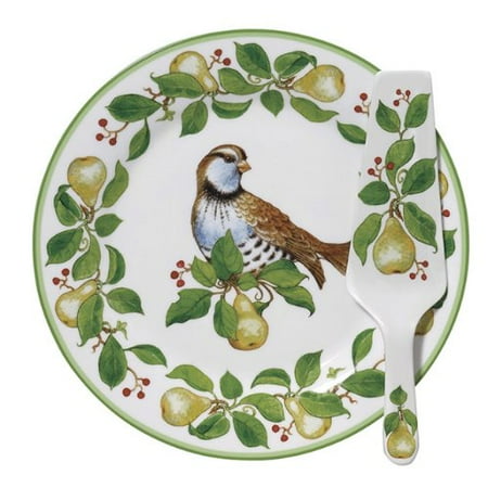 Andrea by Sadek Christmas Partridge in a Pear Tree Porcelain Cake ... Andrea by Sadek Christmas Partridge in a Pear Tree Porcelain Cake ...