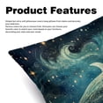 thumbnail image 2 of Whale Inserts Set - 2-Pack Decorative Pillows with Unique Patterns for Throw Pillow Covers for Home Decor, Sofa, Bed - Available in 16x16, 18x18 & 20x20, 2 of 6