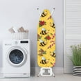 thumbnail image 3 of Renewold Christmas Yellow Bee Print Ironing Board Cover with Elastic Edge Soft Breathable Cover Resist Scorching Ironing Board Protector Home Christmas Decor, 3 of 5