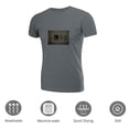 thumbnail image 3 of Coolnut Men's T Shirt Odor Protection Short, Cute Red Kitten Stuck Its Muzzle Out Of A Hole Mens Short Sleeve Tees, Grey Crew-Neck Casual Tee Shirts, 2XL, 3 of 6