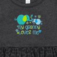 thumbnail image 4 of Inktastic My Granny Loves Me Cute Elephants Girls Baby Dress, 4 of 5