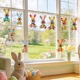 thumbnail image 4 of Creatine 2D Plane Cute Easter Colored Rabbit Wooden Pendant Knitted Rabbit Pendant Easter Party Of 16 Of 32 Applied To Decorate Your Garden With A Different Festive, 4 of 6