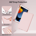 thumbnail image 5 of SZPSGC Case for iPad 9th/8th/7th Generation 10.2 Inch Model with Pencil Holder,Slim Tablet Cover with Soft TPU Back,Auto Wake/Sleep,Pink, 5 of 8