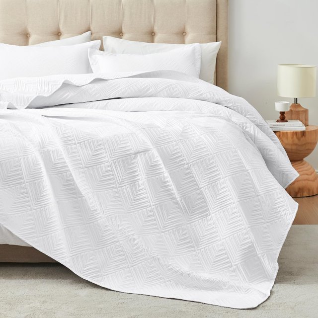 Juego de colcha Hansleep King Size de 3 piezas, ligero, para todas las estaciones
