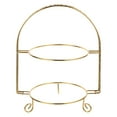 thumbnail image 1 of unbranded Exhibidor Para Postres De Hierro Dorado Con 2 Niveles Para Celebraciones Y Eventos, 1 of 8