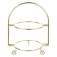 thumbnail image 1 of unbranded Exhibidor Para Postres De Hierro Dorado Con 2 Niveles Para Celebraciones Y Eventos, 1 of 8