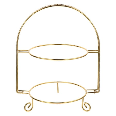 

Iron Art Cake Stand Party Cake Display Stand 2-layer Cake Holder without Plate