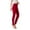 Red, variant on AWZXDE Women's High Waist Stretchy Yoga Leggings Solid Color Comfortable for Casual Wear and Exercise with High Elasticity Everyday Use Dark Purple,L