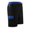 thumbnail image 5 of North 15 Men's Microfiber Swim Trunks with Cargo Pocket-6110-Blk-Ryl-Lg, 5 of 6