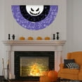 thumbnail image 6 of Vikakiooze 2023 Halloween Decorations Halloween Fan-shaped Flag Hanging Flag 45*90cm Halloween Decoration Half-circle Flag, 6 of 7