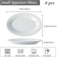 thumbnail image 2 of 30 Piece Ceramic Appetizer Plates, 5.6 Inch Small Dessert Plates Set, White Round Plates for Bread, Butter, Snack, Lightweight Dinnerware Saucer Sets - Ivory, Oven, Microwave & Dishwasher Safe, 2 of 6