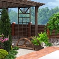 thumbnail image 2 of Costway 3.3FT Garden Bridge Classic Arc Wooden Bridge Decorative Garden Landscape, 2 of 9