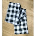 thumbnail image 3 of Women's Plus Size Pants Ladies Casual Pants Plaid Printed Pajama Pants Elastic Rope Pants,Black Women's Plus Size Pants XXL, 3 of 6