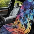 thumbnail image 3 of Xixirimido Palm Trees Galaxy Print Car Seat Cover Front Seat Sweat Towel Bucket Seat Covers for Cars SUV Trucks for Gym Workout Running Swimming Beach Hiking, 2Pack, 3 of 8