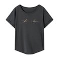thumbnail image 1 of Camiseta de verano ligera y suave Salvador para mujer cuello redondo XL, 1 of 7