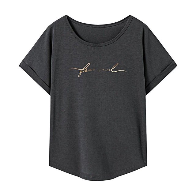 Camiseta de verano ligera y suave Salvador para mujer cuello redondo XL