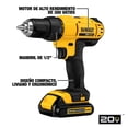 thumbnail image 3 of Taladro Atornillador y Llave de Impacto 20V MAX* DEWALT, 3 of 10