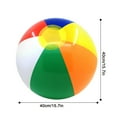 thumbnail image 6 of Gpaecead 23CM Beach Balls - Pool Toys Large Inflatable Beach Ball Swimming Pool Water Games, Classic Rainbow Color Beachball Luau Birthday Decorations Party Supplies Party Favors Gifts, 6 of 8