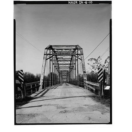 Historic Print, Sutliff's Ferry Bridge, Spanning Cedar River (Cedar Township), Solon vicinity, Johnson County, IA - 10, 18" x 24"