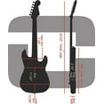 thumbnail image 3 of Crossrock Deluxe Fiberglass Case for Telecaster and Stratocaster Style Electric Guitars-Black, 3 of 6