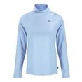 thumbnail image 2 of Women's Cutter & Buck  Powder Blue Denver Broncos Coastline Epic Comfort Eco Recycled Funnel Neck Top, 2 of 3