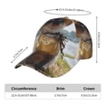 thumbnail image 5 of Kdxio Unisex Cat In Sun Hat Pattern Baseball Cap Unisex Washed Classic Adjustable Hat, 5 of 5