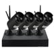thumbnail image 1 of 4CH 1080P HD WiFi NVR Kit con 4pcs 1.0MP WiFi inalámbrico Cámara IP impermeable para exteriores Sop Abanopi  Sistema de vigilancia de seguridad CCTV, 1 of 7