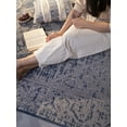 thumbnail image 5 of Furnish My Place Outdoor Persian Accent Rug - 7 ft. 10 in. x 10 ft., Midnight Blue, 5 of 6