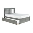 thumbnail image 6 of Mission Platform Bed with Flat Panel Foot Board and Twin Size Urban Trundle Bed in Gray, Twin, 6 of 9