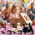 thumbnail image 5 of LAZY BUDDY 6V Licensed Vespa Electric Scooter for Kids, Toddler Motorcycle Battery Powered Ride on Toy with Training Wheels & Headlight, 5 of 10