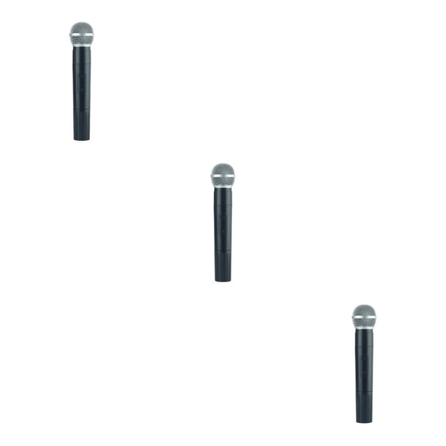 tredstone Children Artificial Microphone Stage Performance Interview Party Simulation Fake Plastic Mic Prop Toy Birthday Gift 48 Tube 3Set