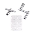 thumbnail image 3 of Soidarity Snare Drum Mute Pads Set Transparente Sticky T Shape Spanner Absorbente de golpes Instrumento de control de tono Suministro Principiantes Niños Accesorios para instrumentos musicales Soidarity OD026248-00, 3 of 6