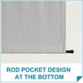thumbnail image 2 of NICETOWN French Door Curtains, Linen Textured Privacy Door Blinds Kitchen Window Curtains Room Darkening Curtains for Glass Door Tie Up Shade, Grey, 30"x69", 1 Panel, 2 of 9