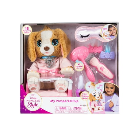 Disney Princess Style Collection My Pampered Pup Plush Toy for Girls Ages 3+