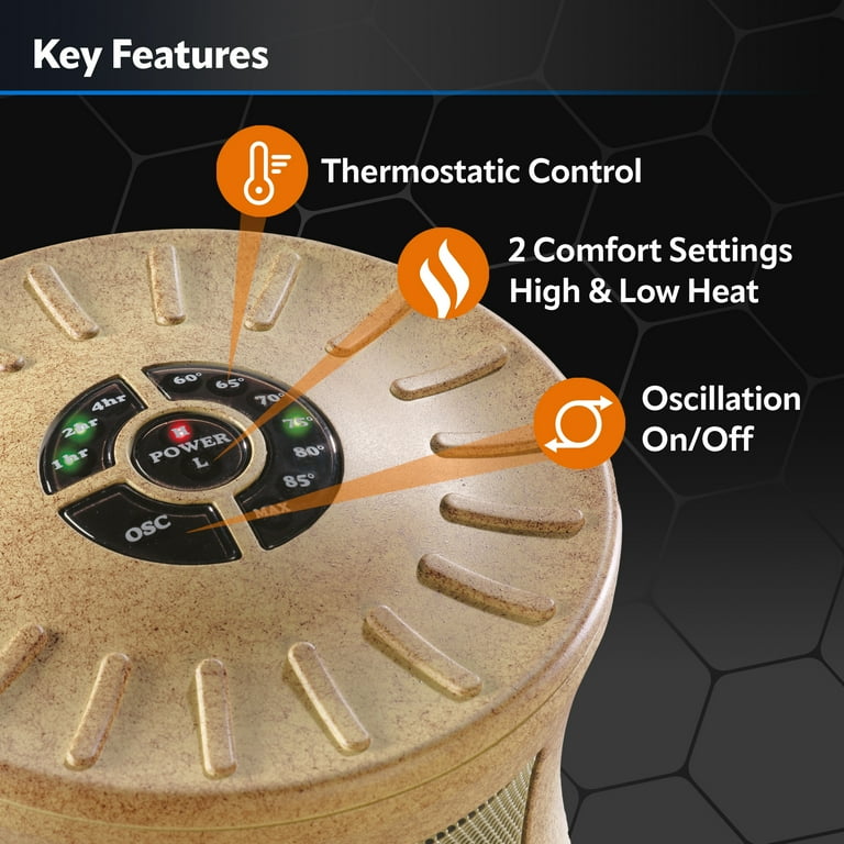 Lasko 1500Watt 16 Tan Electric Designer Series Decorative