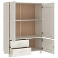 thumbnail image 5 of vidaXL Wardrobe White Solid Pine Wood, MDF Medium Wardrobe Rectangular, 5 of 9