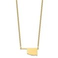 thumbnail image 2 of 925 Sterling Silver Necklace with Pendants Chain Silver/gold-plated Oklahoma State, 2 of 3