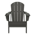 thumbnail image 3 of WestinTrends Nantucket Outdoor Patio HDPE Resin Adirondack Chair With Cup Holder and Phone Holder, Gray, 3 of 17