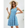 thumbnail image 3 of Chiclily Summer Sleeveless Dress Casual Beach Cover up Tank Sundress with Pockets, Butterflies S, 3 of 6