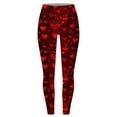 thumbnail image 5 of Feancey Lightning Sales of Today Prime High Waist Leggings for Women Valentine's Day Stretchy Running Workout Pants Buttery Soft Cute Heart Printed Tummy Control Holiday Tights Multicolor XL, 5 of 5
