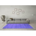thumbnail image 3 of Ahgly Company Indoor Square Abstract Purple Contemporary Area Rugs, 4' Square, 3 of 4