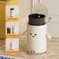 thumbnail image 3 of CIYISON Trash Can Smudges Resistant Trash Receptacle with Soft Close Feature Foot Pedal, 3 of 10