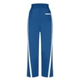 thumbnail image 4 of Wide Leg Sweatpants Womens High Waist Baggy Striped Sweat Pants Loose Stretch Casual Drawstring Pants With Pockets, 4 of 9