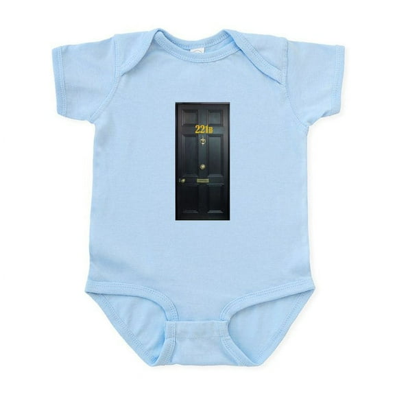 CafePress - 221B Door Body Suit - Baby Light Bodysuit, Size Newborn - 24 Months