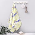 thumbnail image 5 of YFYANG Absorbent Towel, Soft Skin-Friendly Yellow Palm Leaves Texture Washcloth Bath Towel, Suitable for All Skin, 27.5 x 16-inch, 5 of 7